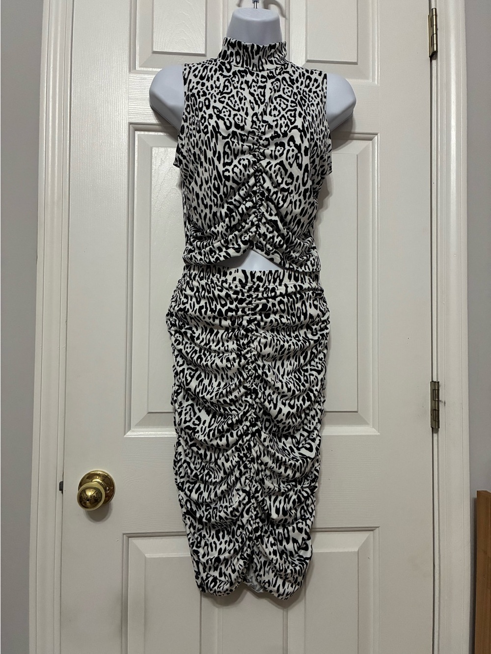 Printed top & skirt set